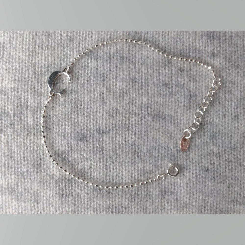 Sterling Silver Initial "C" Bracelet